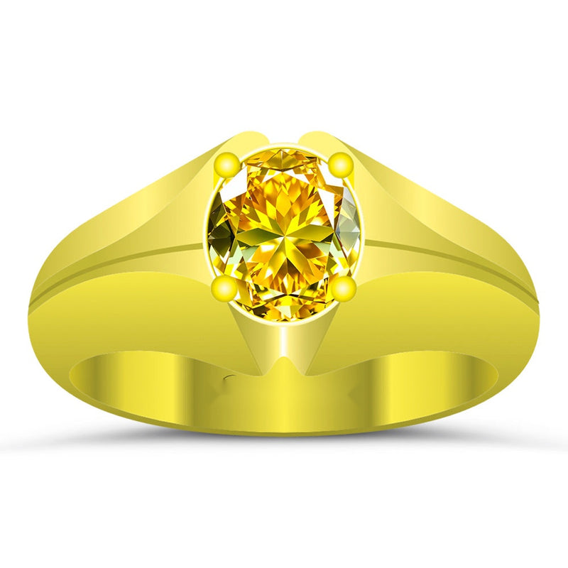 R27 Yellow Sapphire 18K Gold Ring