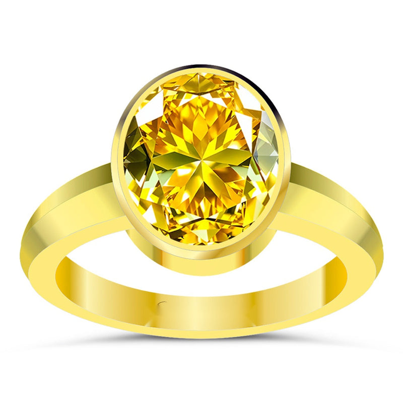 R3 Yellow Sapphire 18K Gold Ring
