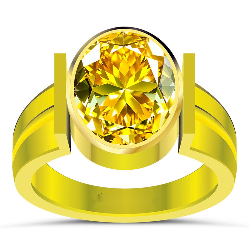 R8 Yellow Sapphire 18K Gold Ring