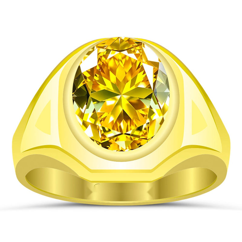 R18 Yellow Sapphire 18K Gold Ring