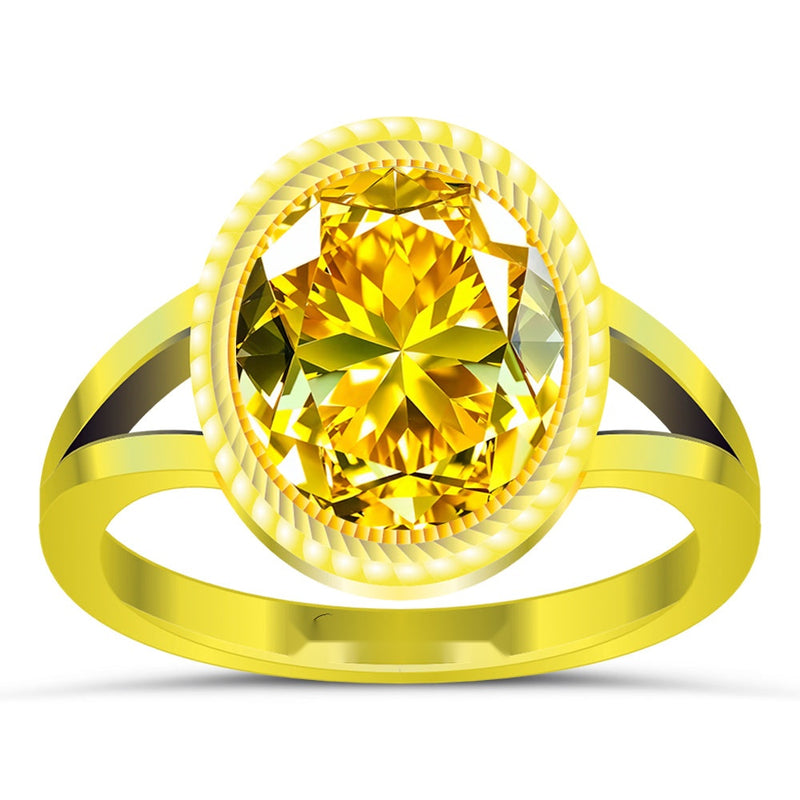 R19 Yellow Sapphire 18K Gold Ring
