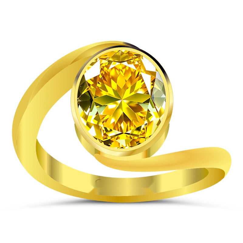 R1 Yellow Sapphire 18K Gold Ring