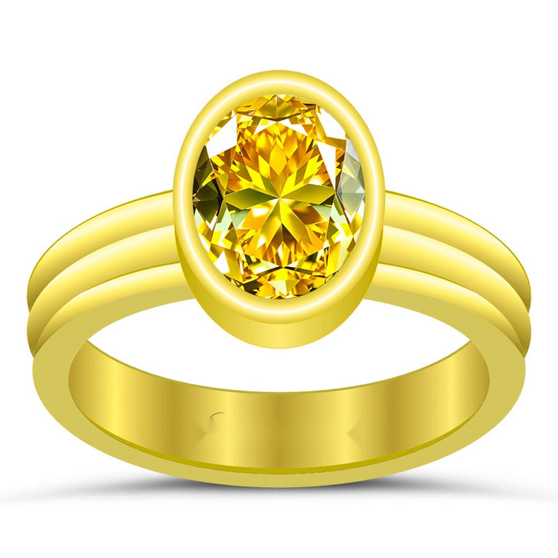 R20 Yellow Sapphire 18K Gold Ring