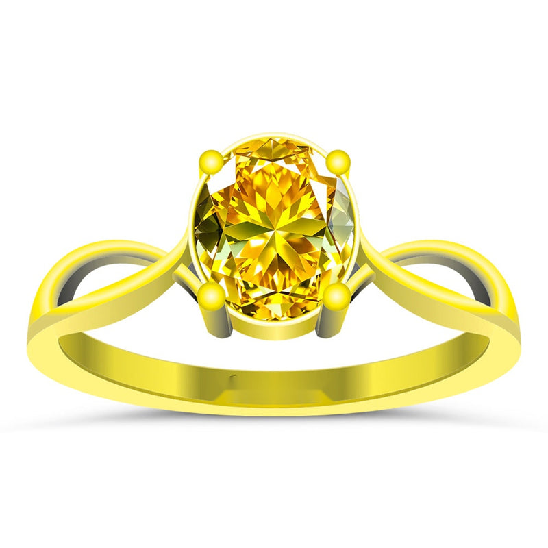R26 Yellow Sapphire 18K Gold Ring