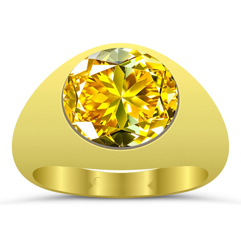 R28 Yellow Sapphire 18K Gold Ring