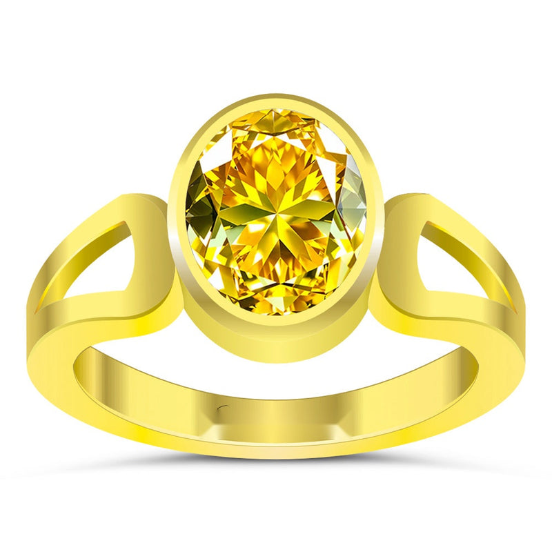 R2 Yellow Sapphire 18K Gold Ring