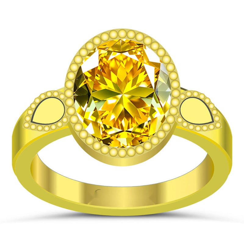 R33 Yellow Sapphire 18K Gold Ring