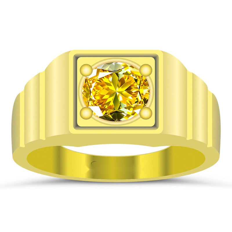 R36 Yellow Sapphire 18K Gold Ring