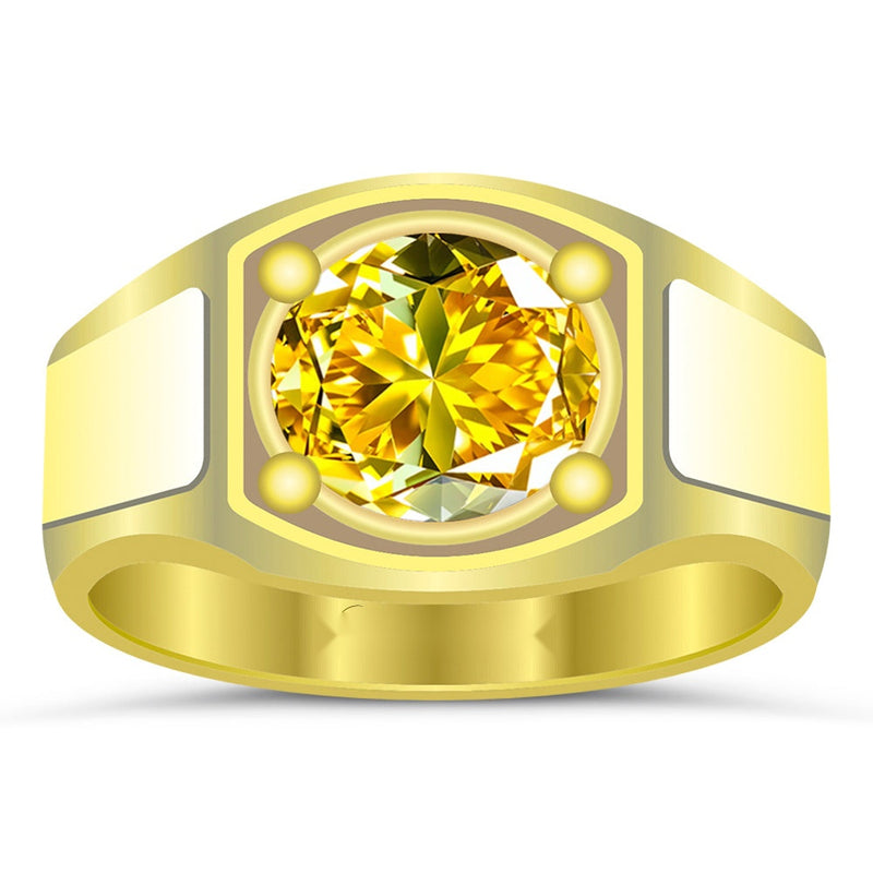 R37 Yellow Sapphire 18K Gold Ring