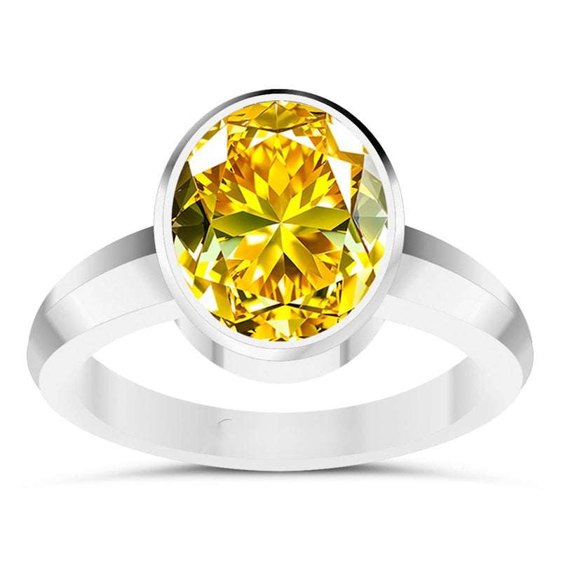 R3 Yellow Sapphire Silver Ring