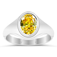 R42 Yellow Sapphire Silver Ring
