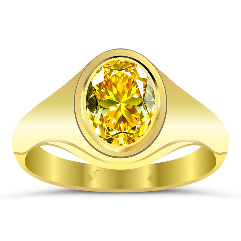 R42 Yellow Sapphire 18K Gold Ring