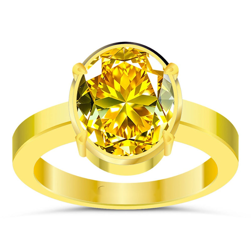 R4 Yellow Sapphire 18K Gold Ring