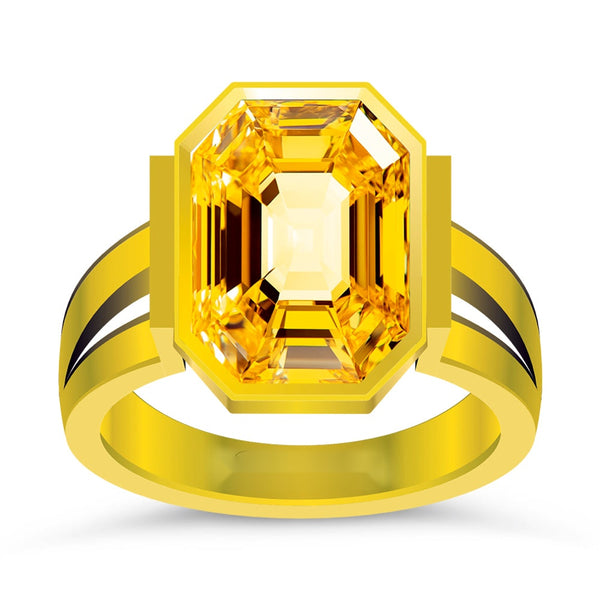R50 Yellow Sapphire 18K Gold Ring