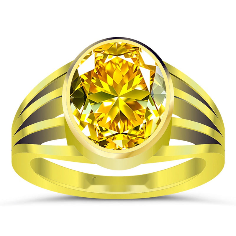 R5 Yellow Sapphire 18K Gold Ring